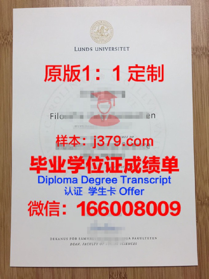 隆德大学毕业证图片样本(隆德大学本科申请条件)