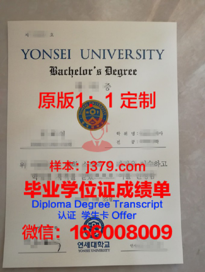 延世大学本科毕业证：开启未来之路的钥匙