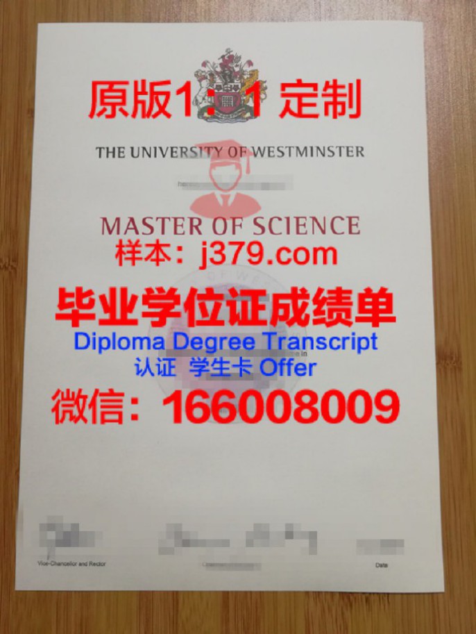 威斯敏斯特金斯威学院毕业证模板 Westminster Kingsway College Diploma